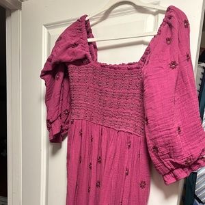 Free People Dahlia Embroidered Dress